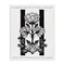 Stupell Industries Mirrored Black and White Blooms Canvas By Lettered and Lined